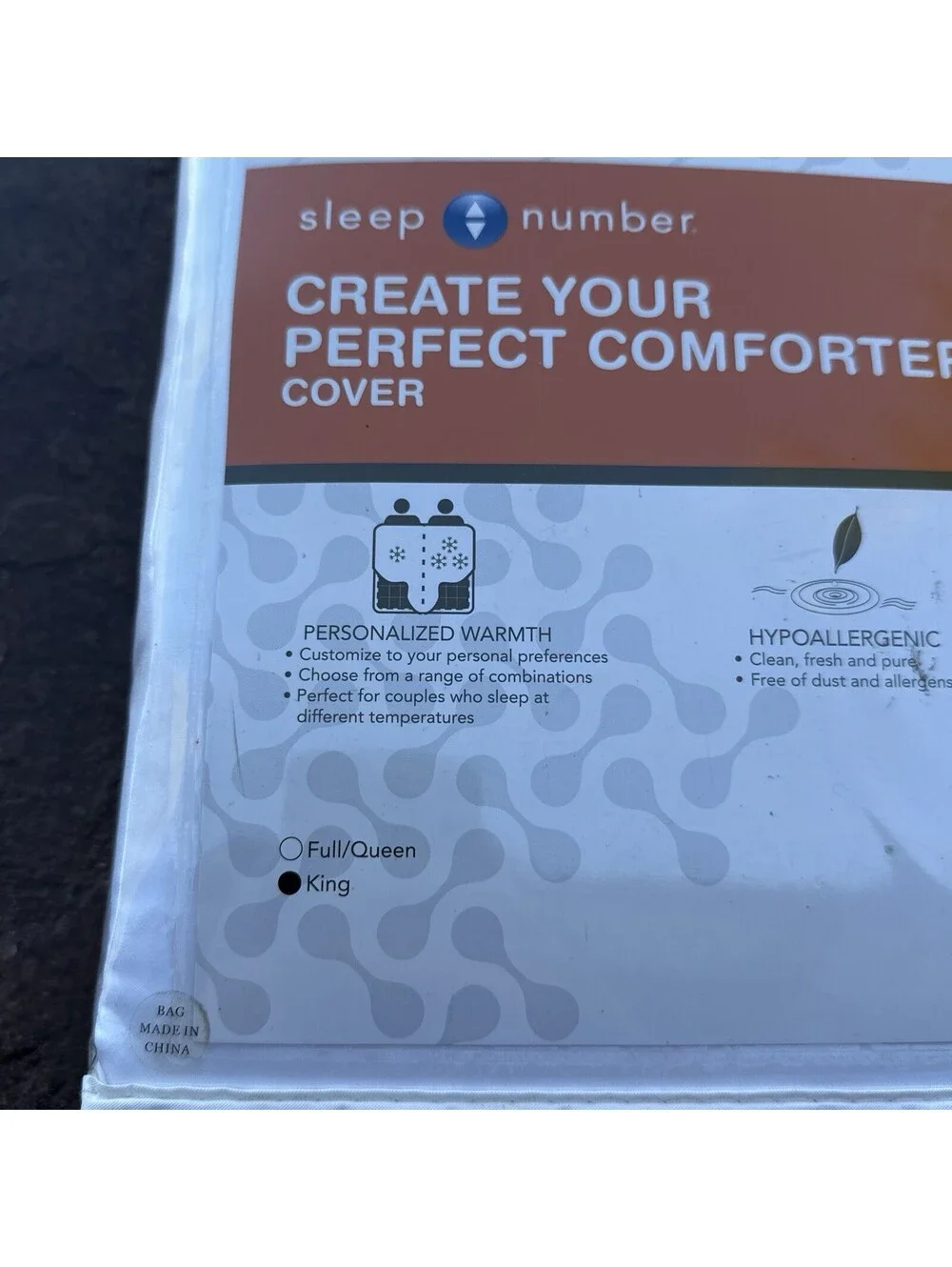 Sleep Number Create Your Perfect Comforter Cover Personalized Warmth King Size